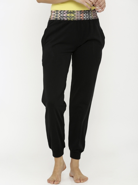 

Heart 2 Heart Women Black Solid Lounge Pants LPC07MOSIACB