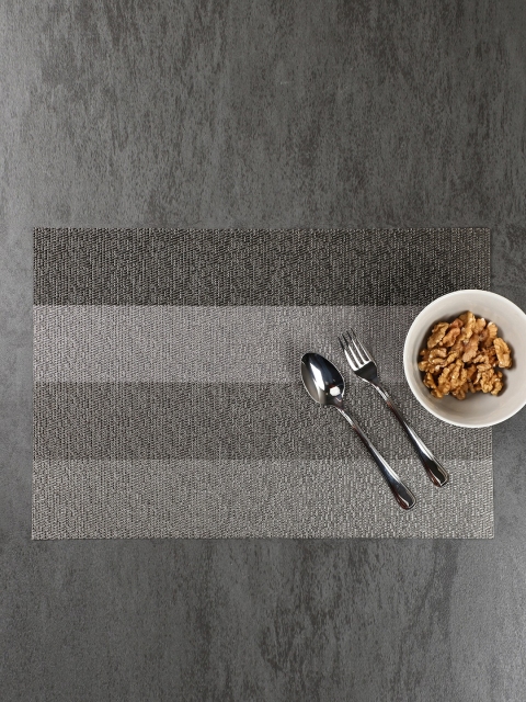 

Pure Home and Living Grey & Silver Set of 6 Table Mats