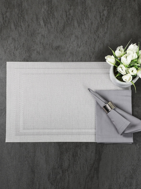 

Pure Home and Living Silver Set of 6 Table Mats