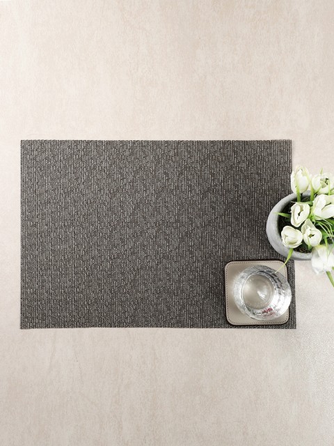 

Pure Home and Living Grey Set of 6 Table Mats, Silver