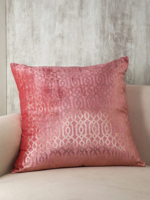 

Pure Home and Living Pink Printed Cushion Cover