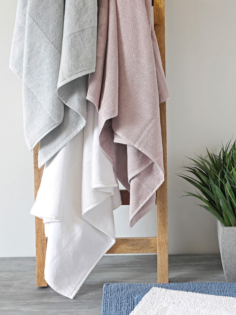 

Pure Home and Living Blue Solid Cotton 550 GSM Bath Towel