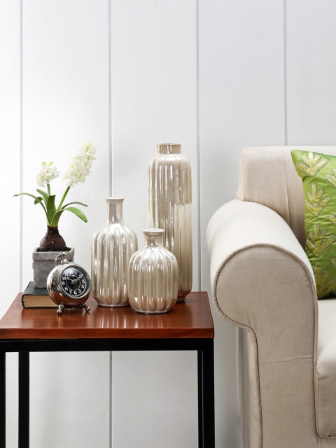 

Pure Home and Living Set Of 2 Cream-Coloured Decorative Vases