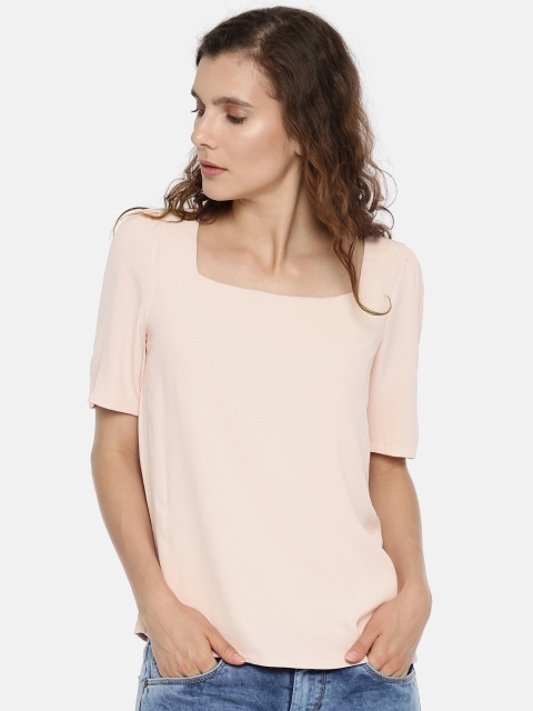 

Vero Moda Women Pink Solid Top