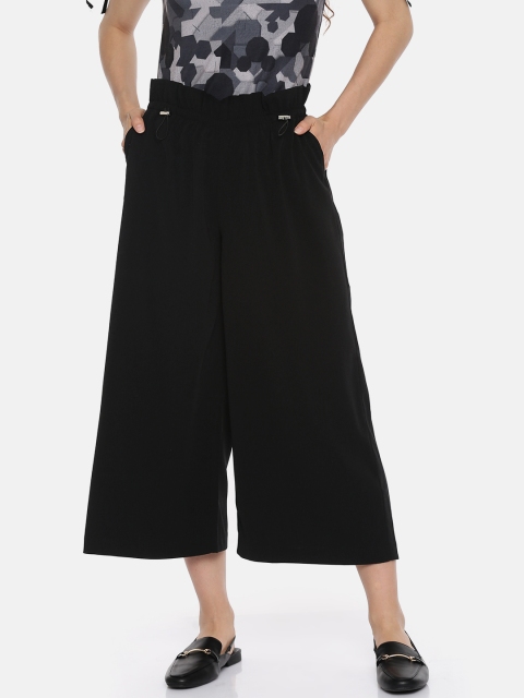 

Vero Moda Women Black Regular Fit Solid Culottes
