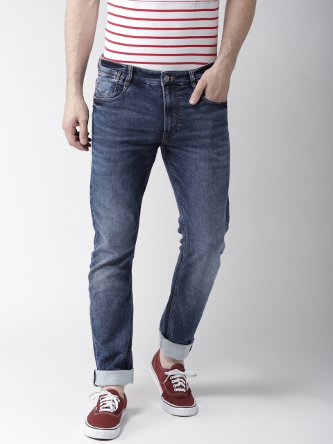 

Mast & Harbour Men Blue Skinny Fit Mid-Rise Clean Look Stretchable Jeans