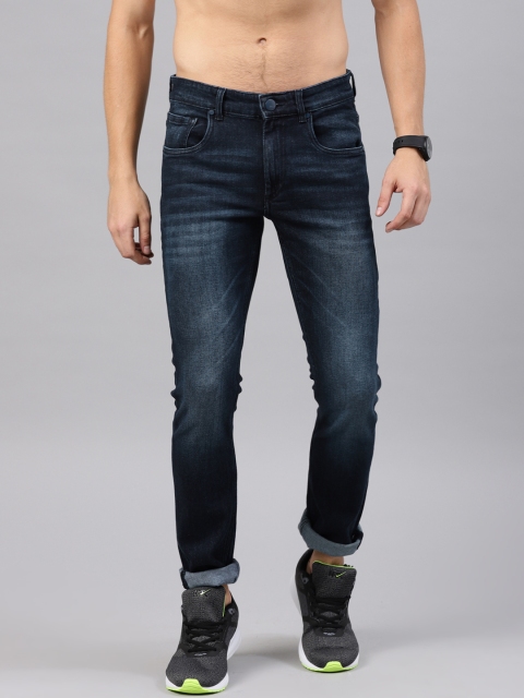 

HRX by Hrithik Roshan Men Blue Skinny Fit Mid-Rise Clean Look Stretchable Jeans