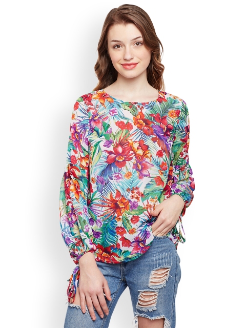 

Oxolloxo Women Multicoloured Printed Top, Multi