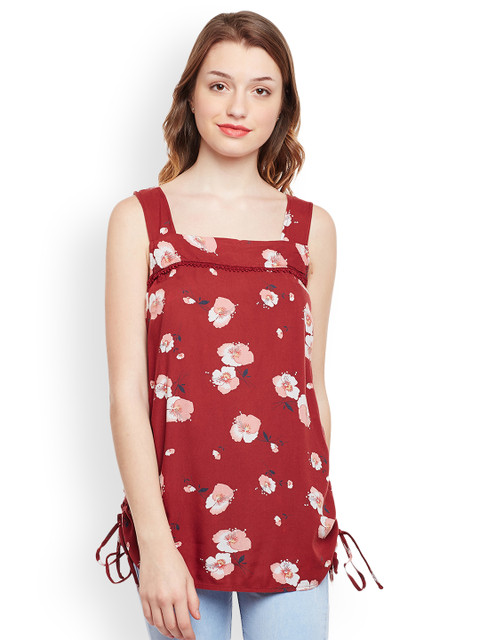 

Oxolloxo Women Maroon Printed Top