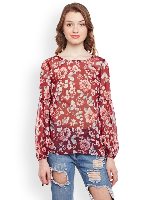 

Oxolloxo Women Red Printed Top