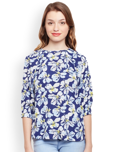 

Oxolloxo Women Blue Printed Top