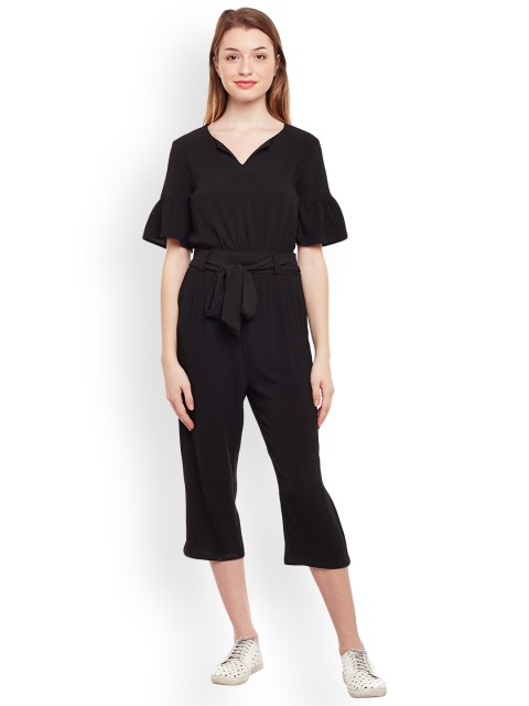 

Oxolloxo Black Solid Basic Jumpsuit
