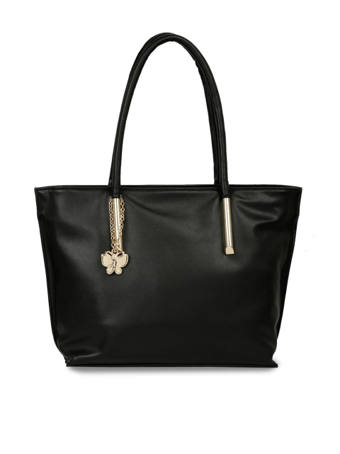

Butterflies Black Solid Tote Bag