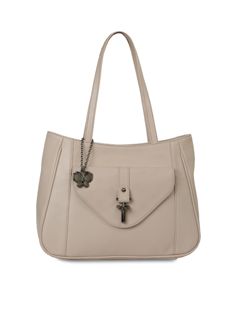 

Butterflies Cream-Coloured Solid Shoulder Bag