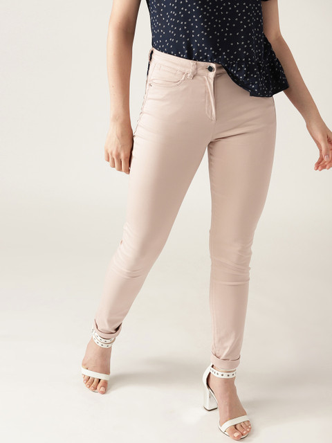 

ESPRIT Women Pink Regular Fit Solid Trousers