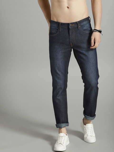

Roadster Men Navy Blue Slim Fit Mid-Rise Clean Look Jeans
