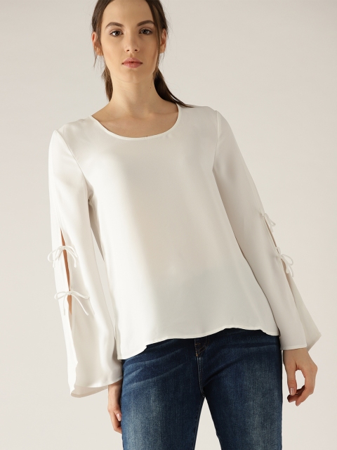 

ESPRIT Women White Solid Top