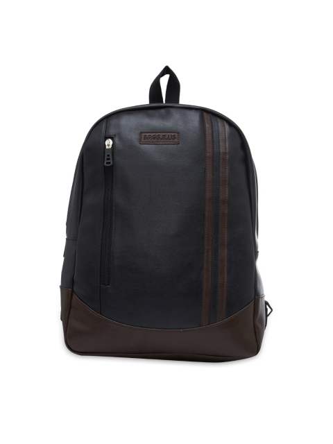 

Bags.R.us Unisex Brown & Black 18 L Solid Backpack