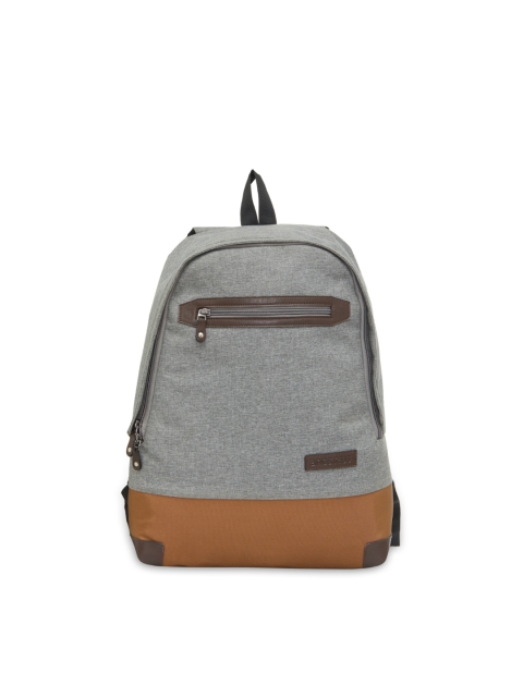 

Bags.R.us Unisex Brown & Grey 18 L Solid Backpack