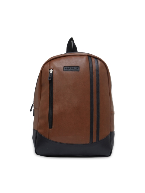 

Bags.R.us Unisex Black & Tan 18 L Solid Backpack