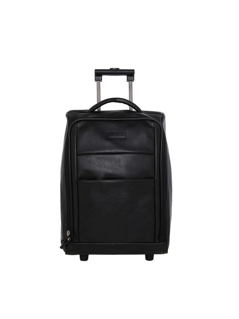 

Bags.R.us Black Solid 36L Overnight Cabin Trolley Bag