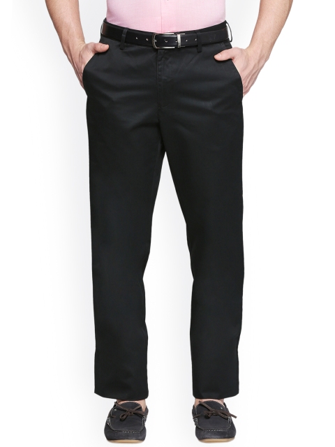 

Van Heusen Men Black Regular Fit Solid Formal Trousers