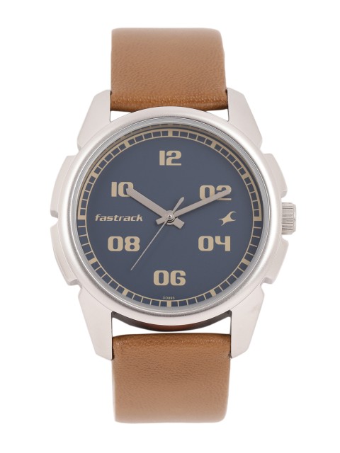 

Fastrack Men Blue Analogue Watch, Brown