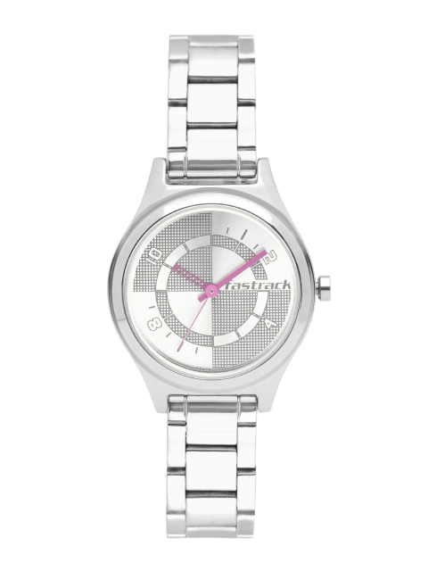 

Fastrack Checkmate Women Silver Analogue watch NL6152SM01