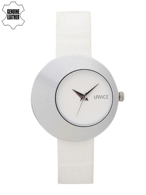 

LAMEX Women White Analogue Watch EVITA DLX 3502/SIL/WH