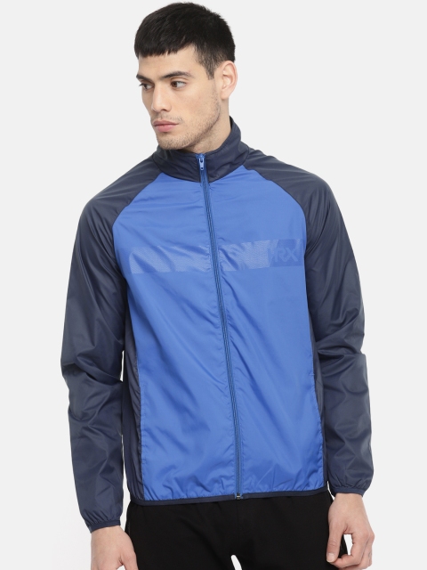 

HRX by Hrithik Roshan Men Blue Solid Light Running Jacket
