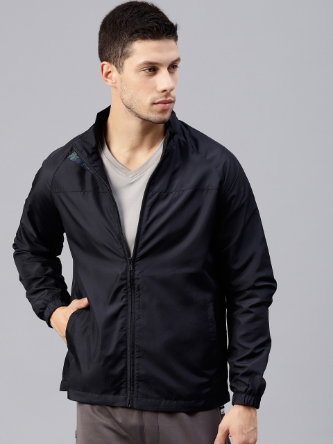 

HRX by Hrithik Roshan Men Navy Blue Solid Track Jacket