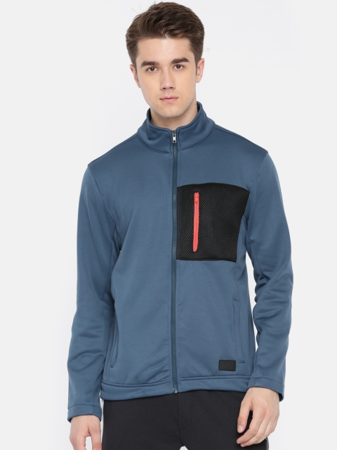 

HRX by Hrithik Roshan Men Blue Solid Sporty Jacket