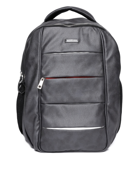 

BAD HABIT Men Charcoal Grey Solid Laptop Backpack