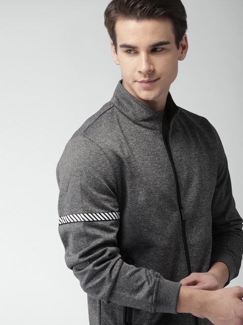 

Harvard Men Grey Melange Solid Tailored Jacket