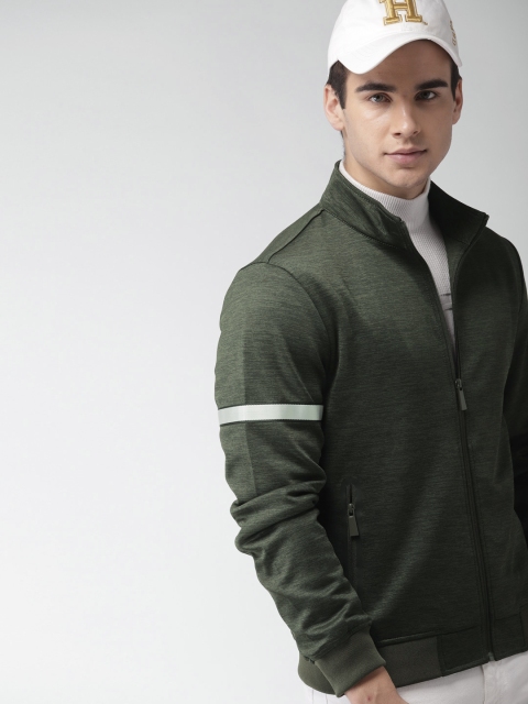 

Harvard Men Olive Green Solid Tailored Jacket