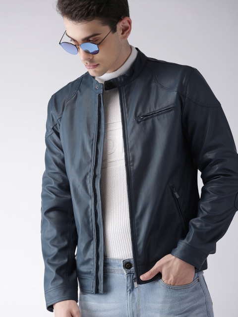 

Harvard Men Navy Blue Solid Tailored Jacket