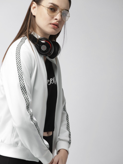 

Harvard Women White Solid Bomber