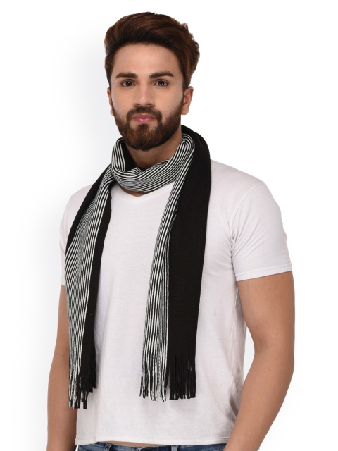 

FabSeasons Unisex Black & White Muffler