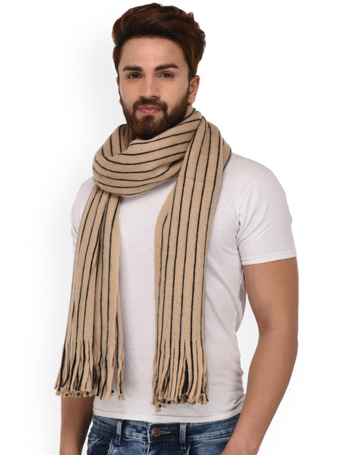 

FabSeasons Unisex Black & Beige Muffler