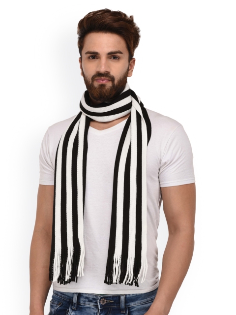 

FabSeasons Unisex Black & White Muffler