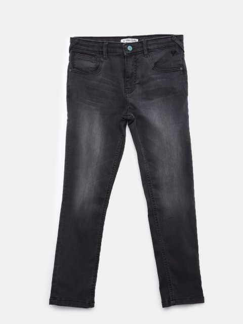 

Allen Solly Junior Boys Grey Slim Fit Mid-Rise Clean Look Stretchable Jeans