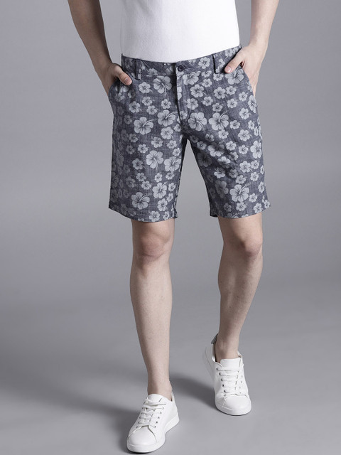 

Kook N Keech Men Blue Printed Regular Fit Shorts