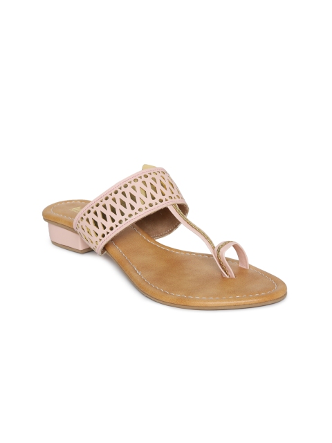 

Inc 5 Women Peach-Coloured Solid Sandals