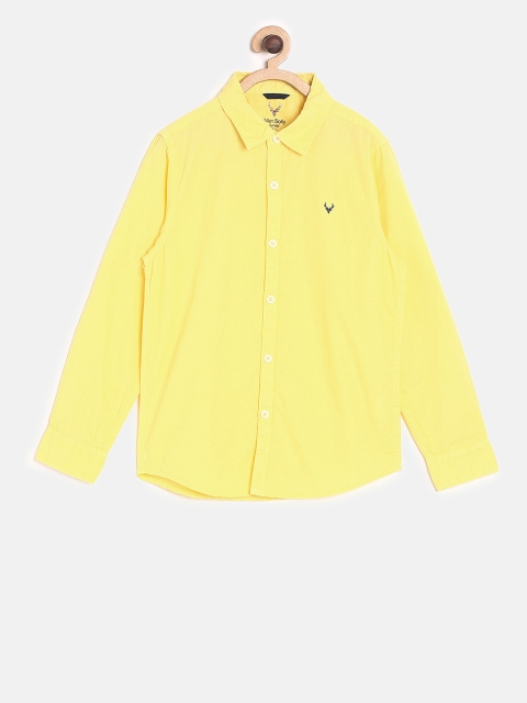 

Allen Solly Junior Boys Yellow Solid Casual Shirt