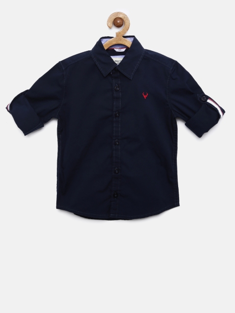 

Allen Solly Junior Boys Navy Regular Fit Solid Casual Shirt, Navy blue