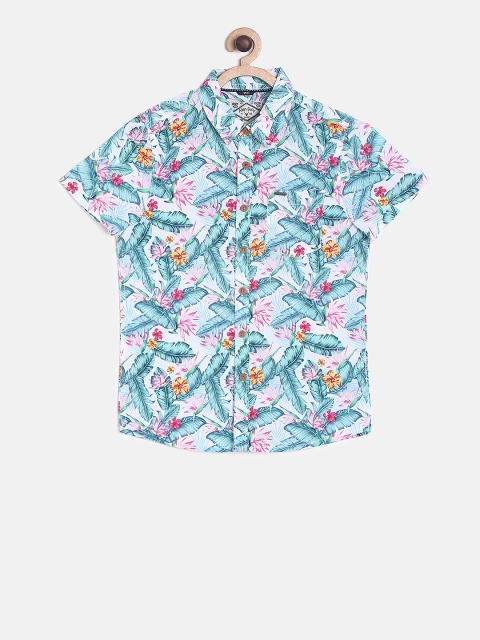 

Allen Solly Junior Boys Multicoloured Regular Fit Printed Casual Shirt, Multi