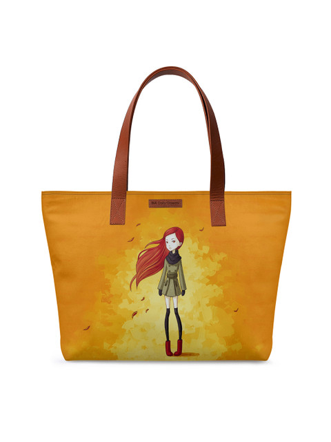 

DailyObjects Women Yellow Printed Tote Bag
