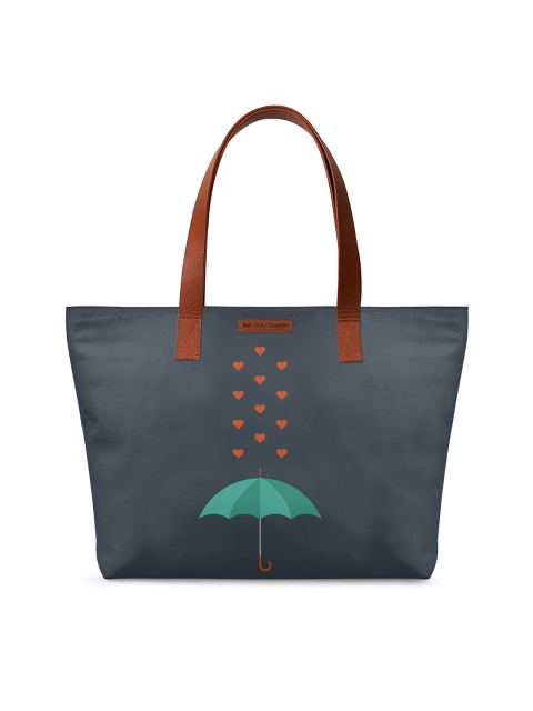 

DailyObjects Blue Printed Tote Bag