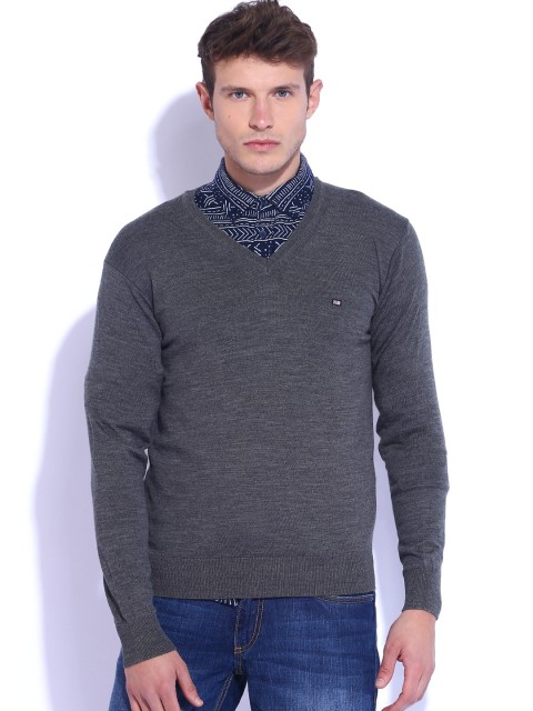 

Arrow Sport Grey Melange Woollen Sweater