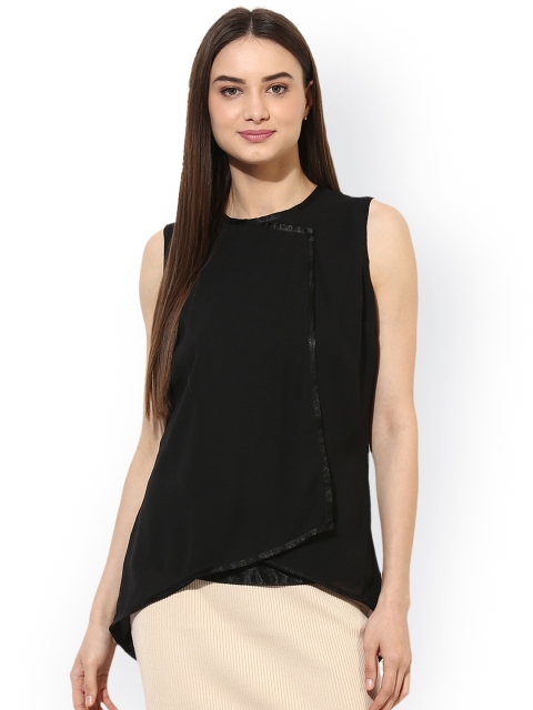 

Heather Hues Women Black Solid Top